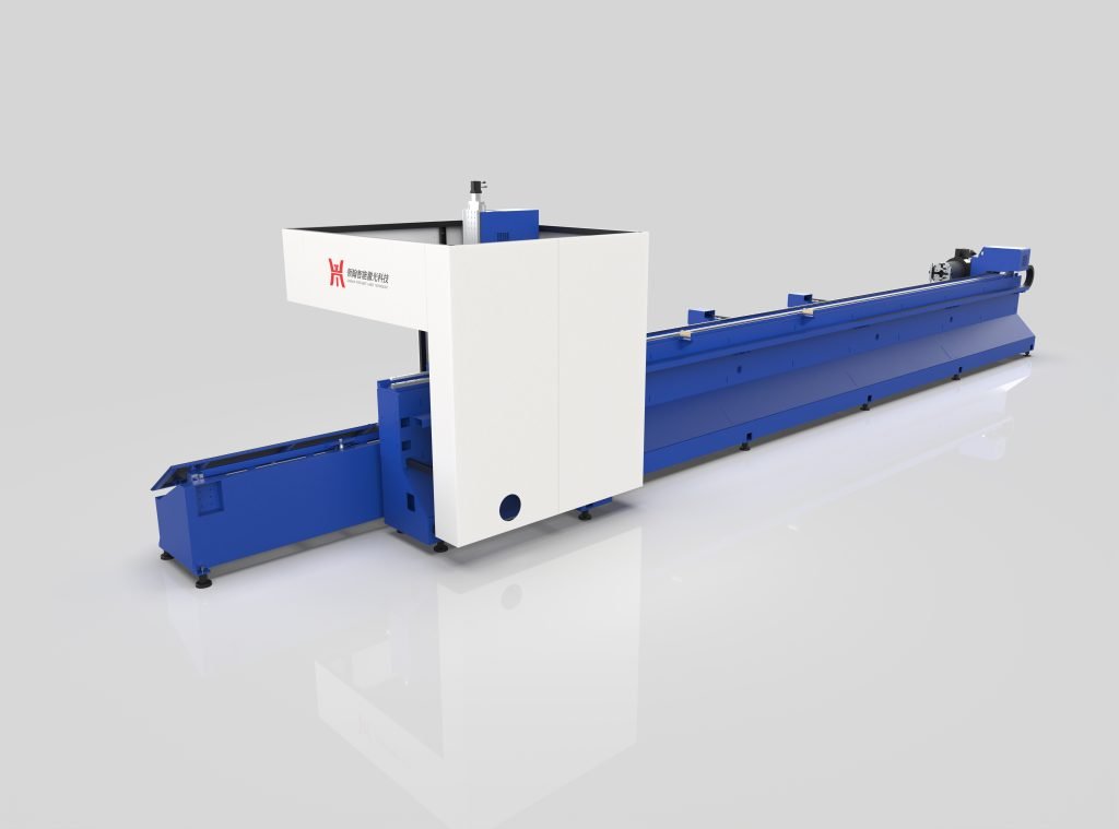 Two-part automatic loading laser tube cutting machine - Leading han